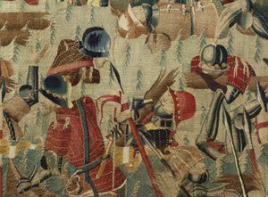 Tapestry showing the Conquests of King Alfonso V of Portugal, Tournai (detail)