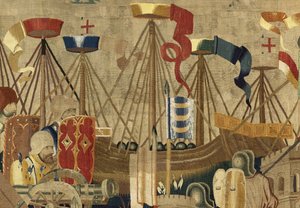 Tapestry Showing the Conquests of King Alfonso V of Portugal, Tournai (detail)