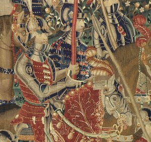 Tapestry showing the Conquests of King Alfonso V of Portugal by Flemish School