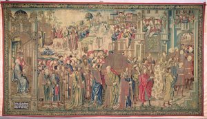 Transportation of the Ark of the Covenant, Tapestry of David and Bathsheba, c.1510-15 by Flemish School