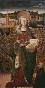 Triptych, St. Lucy, left panel