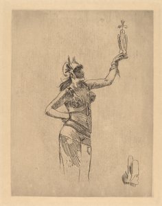 The Falconer by Félicien Rops