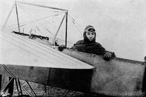 Gustav Hamel, winner of the first air race to Brighton, 1911