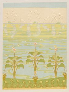 Decoration in Enameled Tiles for Bathroom