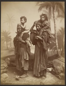 Bedouins Carrying Their Children