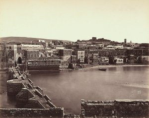 Panoramic View of a City in Israel by Félix Bonfils