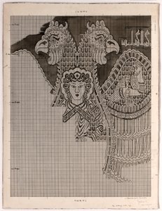 Schematic Drawings of Buyid Silk by Félix Guichert