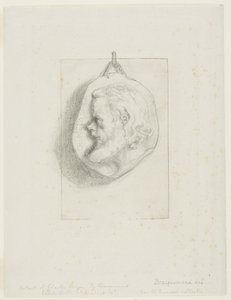 Profile Portrait of Charles Meryon by Félix Henri Bracquemond