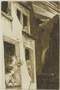 The Eclipse by Félix Henri Bracquemond