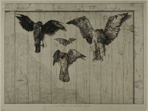 The Upper Part of a Door by Félix Henri Bracquemond