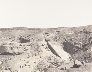 Assouan Syene, Granite Quarries - Ancient Extraction System by Félix Teynard