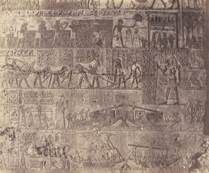 El-Kab éléthya, Architecture Hypogéenne - Tombeau de Phapé - Sculptu..., 1851-52, printed 1853-54 by Félix Teynard