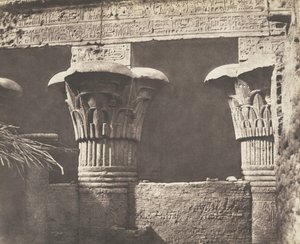 Esneh Latopolis, Construction Ensablée - Architrave, Shafts and Capitals