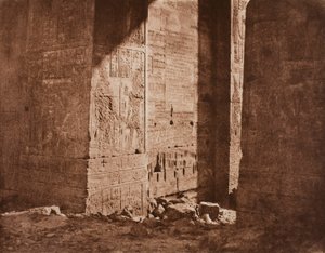 First Pylon - French Inscription Carved on the Eastern Embrasure at Point H, Island of Philae by Félix Teynard