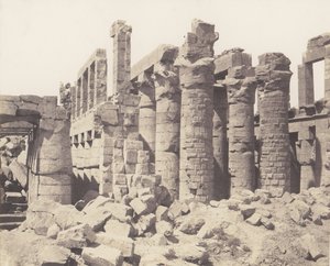 Karnak Thebes, Palais - Salle Hypostyle - Vue Générale Prise du Point Q