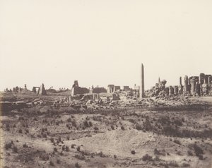 Karnak Thebes, General View of the Ruins Taken from the North-East, 1851-52, printed 1853-54 by Félix Teynard