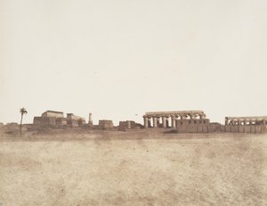 Luxor Thebes, General View of the Ruins by Félix Teynard