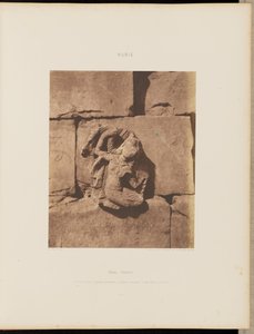 Tâfah (Taphis). Constructions with Curved Foundations - Figure from a Sculpted Niche