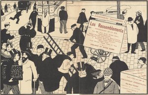 Book Jacket for "Les Rassemblements" by Félix Vallotton