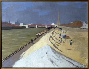 Pile of White Sand (Banks of the Seine) by Félix Vallotton