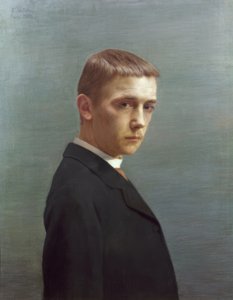 Self-portrait of Félix Vallotton at Twenty by Félix Vallotton