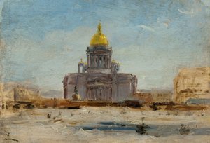 Saint Petersburg, Saint Isaac, between January 1844 and September 1844 by Félix Ziem