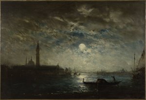 Venice and the Campanile in the Moonlight, between 1870 and 1890
