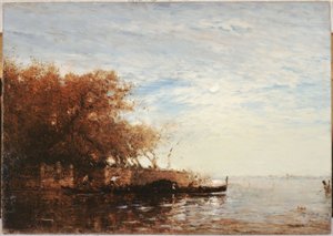 Venice, the French Garden in the Moonlight, between 1880 and 1890