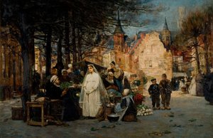 The First Communion by Flora Macdonald Reid