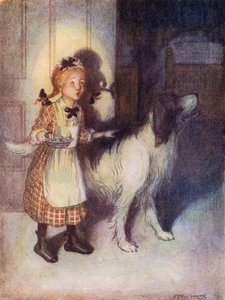 Eliza looking to see whether children are asleep by Flora White