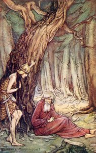 Boadicea and the Druid, from the poem Boadicea by William Cowper by Florence Anderson