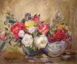 Roses in Two Bowls