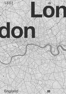 London Minimal Map by Florent Bodart