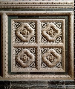 Detail of the Marble Wall Supporting the Marble Pulpit by Florentine School