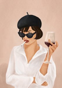 Chic Smoking Lady