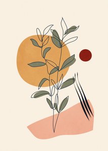Earthy Botanical Line Art