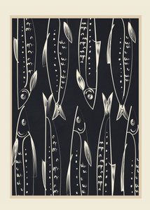 Graphic Sardine Pattern by Flow Line
