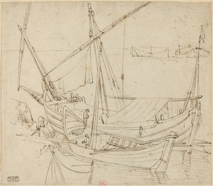 Boats by Follower of Agostino Tassi