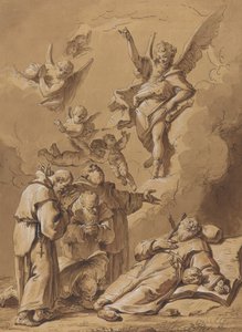 Death of a Holy Friar by Follower of Francesco Fontebasso