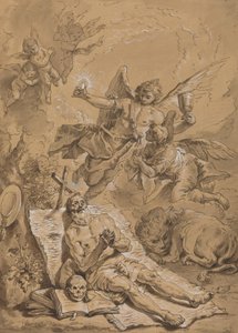 Last Communion of Saint Jerome by Follower of Francesco Fontebasso