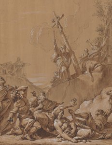 Moses and the Brazen Serpent by Follower of Francesco Fontebasso