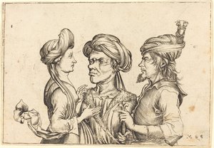 Three Oriental Figures