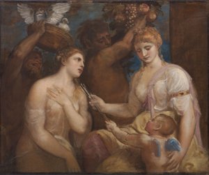 Allegory of Venus and Cupid by Follower of Titian
