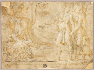 Faustulus and Merentia Discover Romulus and Remus by Fontainebleau School