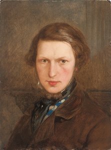 Self Portrait in a Brown Coat