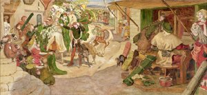The Establishment of the Flemish Weavers in Manchester in 1363 by Ford Madox Brown