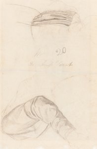 Two Drapery Studies by Ford Madox Brown