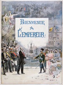 Nicholas II of Russia and Félix Faure, President of the French Republic by Fortuné Méaulle