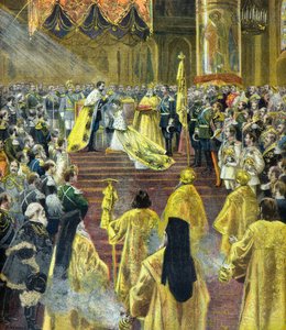 Ceremony of the Coronation of Tsar Nicholas II in May 1896