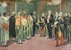 Felix Faure and the Ambassadors of Menelik II of Abyssinia